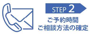 STEP2 ご予約時間・ご相談方法の確定