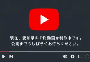 現在、愛知県のPR動画を制作中です。公開まで今しばらくお待ちください。